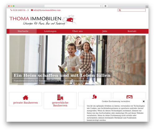 Virtue theme WordPress - thomaimmobilien.com