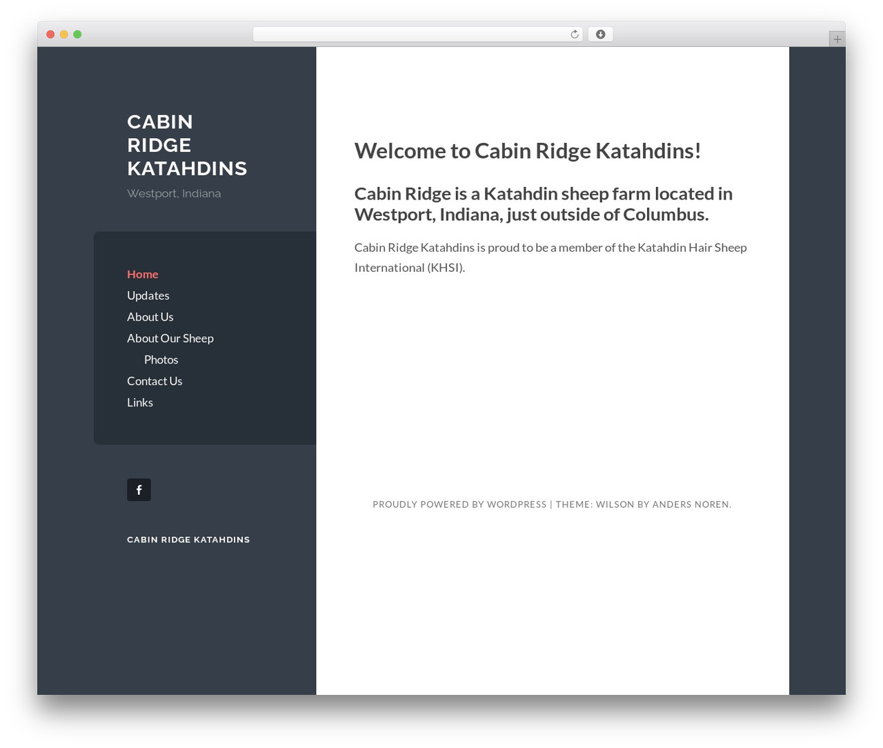 Wilson - WordPress.com WordPress theme - cabinridgekatahdins.com