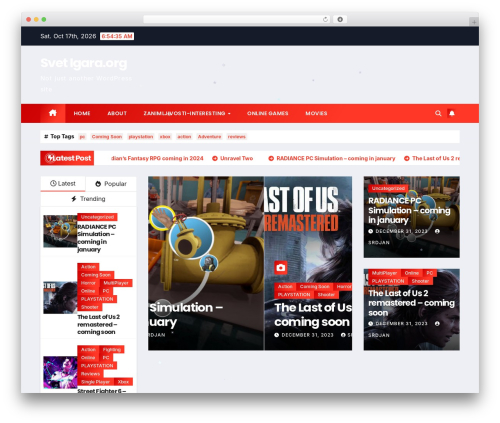WordPress theme Newstack - svetigara.org