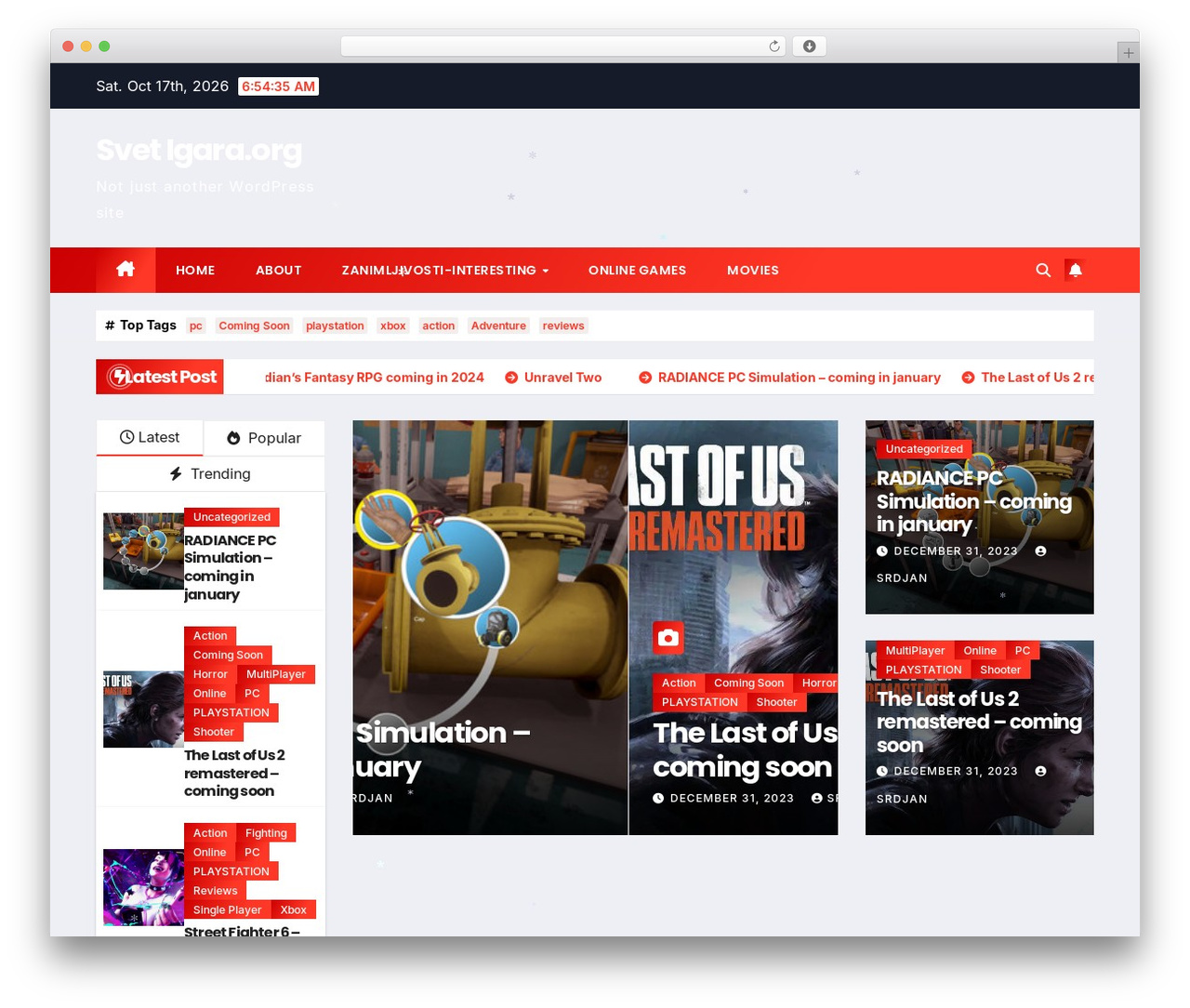 WordPress theme Newsup - svetigara.org WordPress theme Newsup - svetigara.org