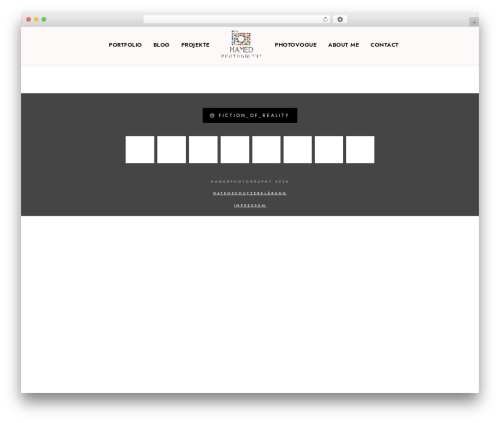 Blacksilver WordPress theme - hamedphotography.com