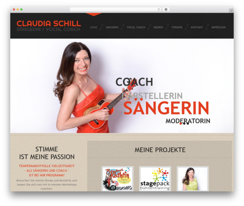 cherry WordPress website theme - claudiaschill.de