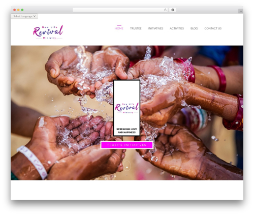 ExodosWP WordPress theme - newliferevivalministry.com