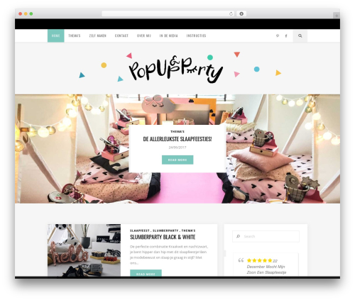 Flow WordPress theme - popupandparty.nl