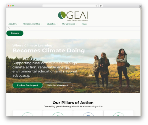 Charitable pro WordPress plugin - goodenergiesalliance.ie