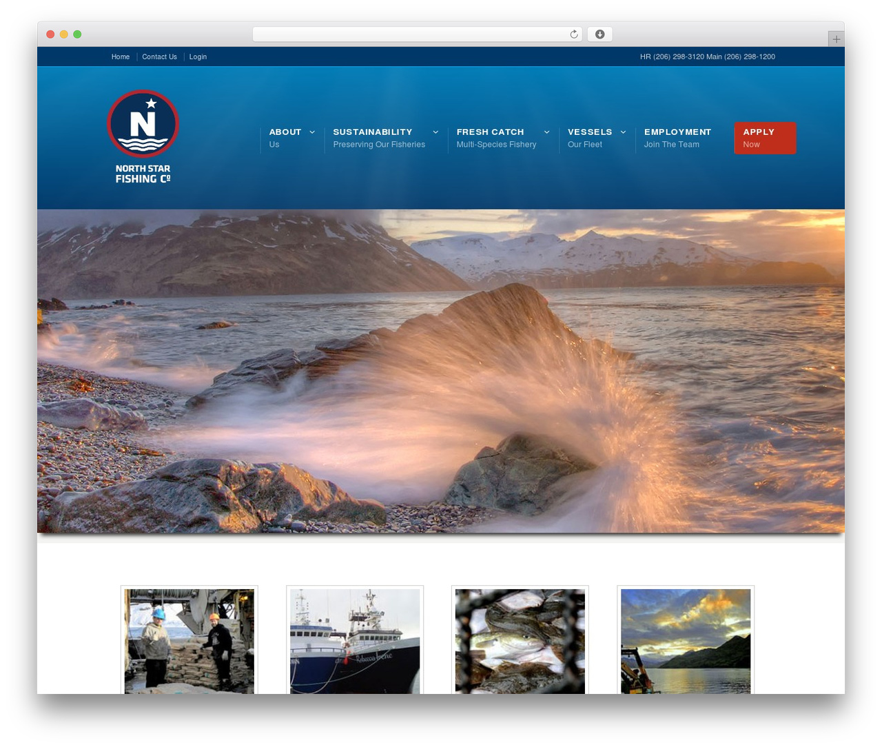Karma WordPress theme - northstarfishing.com