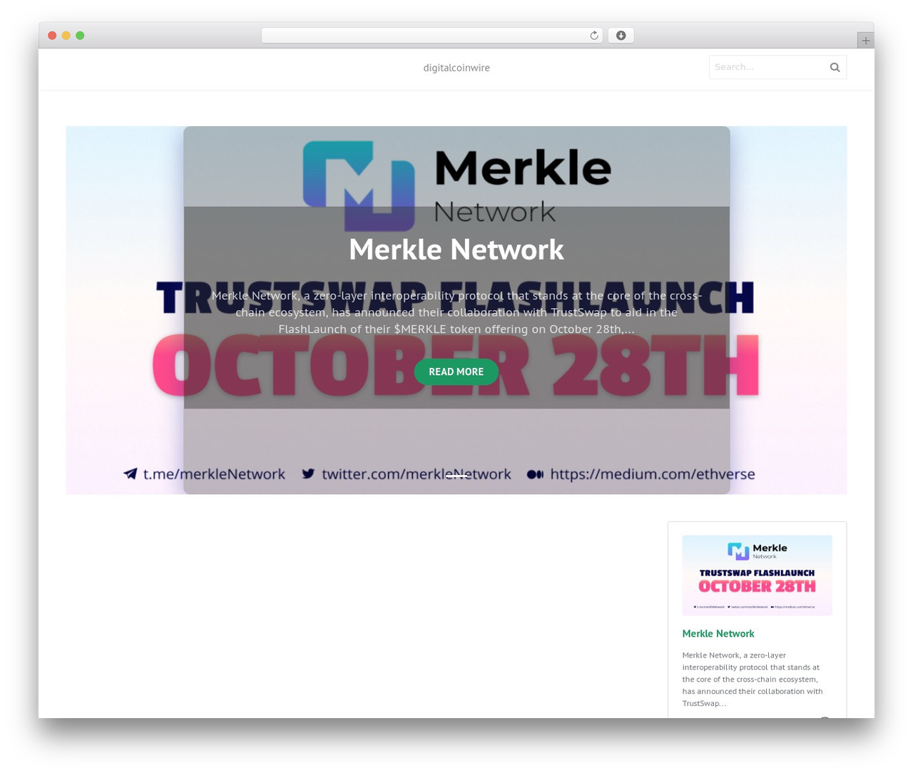 Mediumish WordPress theme - digitalcoinwire.com Mediumish WordPress theme - digitalcoinwire.com