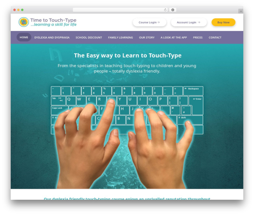 Touchtype premium WordPress theme - touchtyping.org
