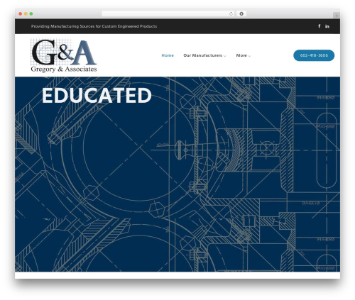 WegaByte WordPress theme - gregoryandassociates.net