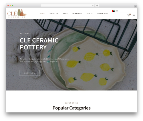 Weiboo theme WordPress - cleceramics.com