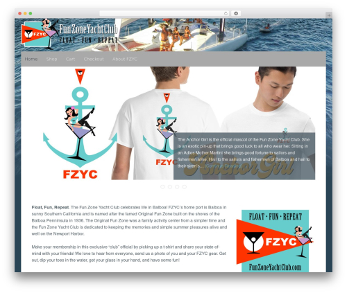 WordPress theme Equilibre - funzoneyachtclub.com