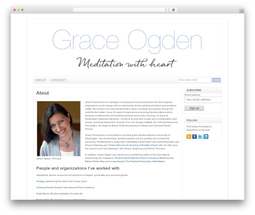 WP-Clear WP theme - graceogden.com