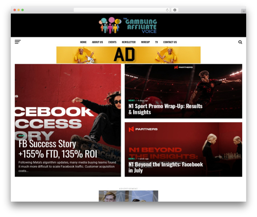 Zox News WordPress theme design - gamblingaffiliatevoice.com