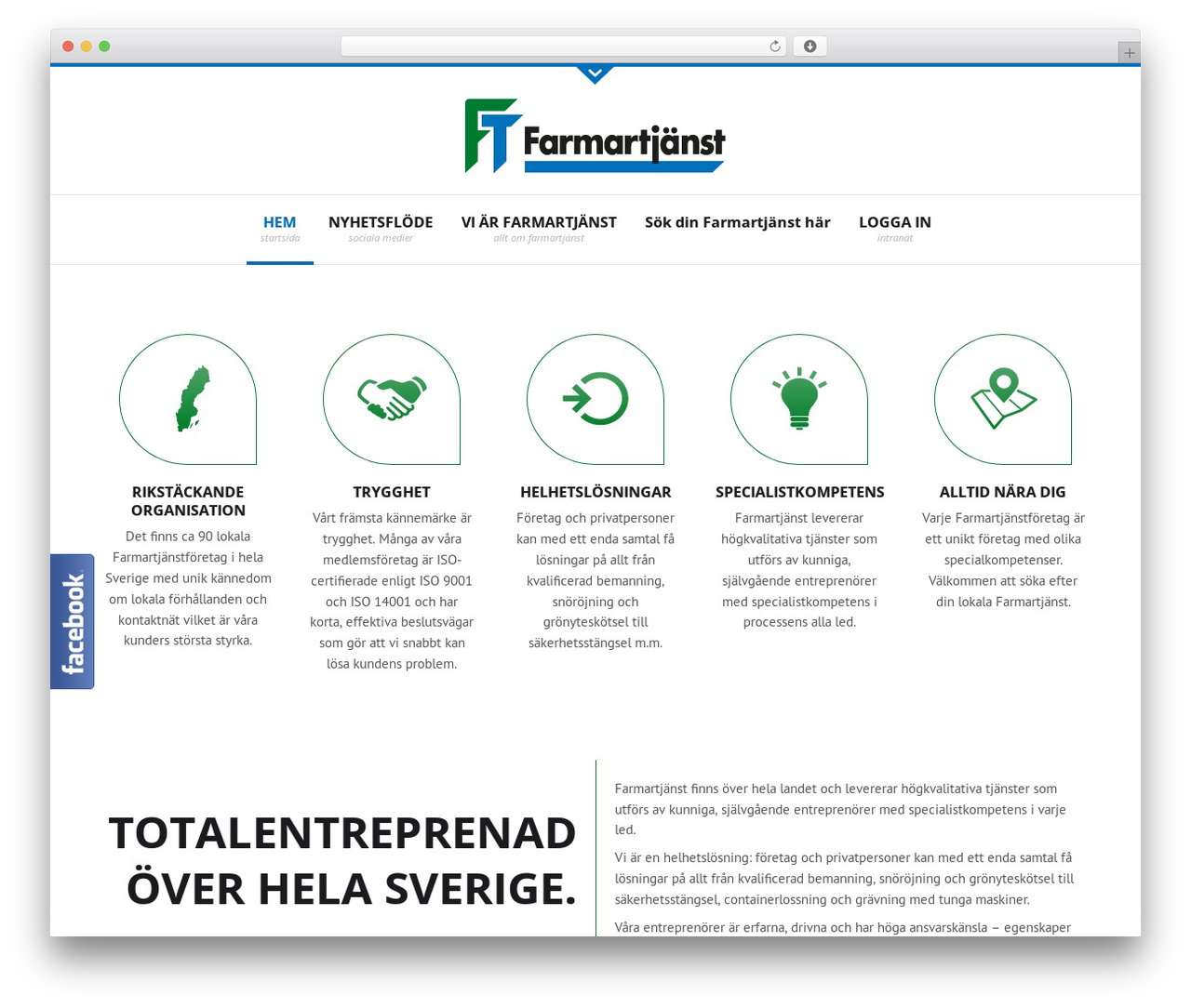 Aria WordPress theme - farmartjanst.se