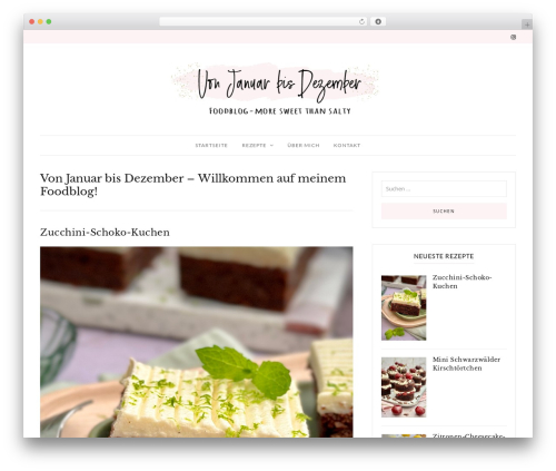 Cuisine recipe WordPress plugin - vonjanuarbisdezember.com