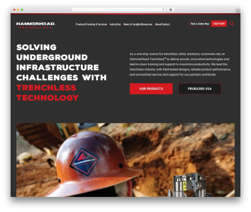 Element top WordPress theme - hammerheadtrenchless.com
