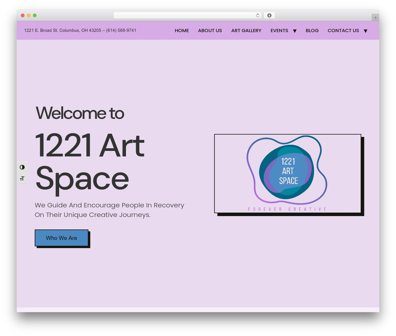 Hello Elementor WordPress theme - 1221artspace.org