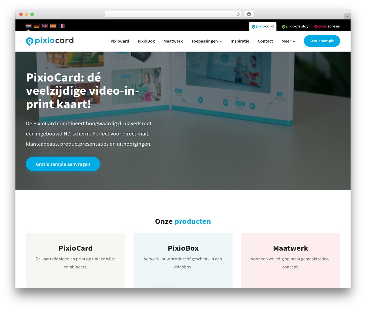Pixio WordPress theme - pixiocard.com