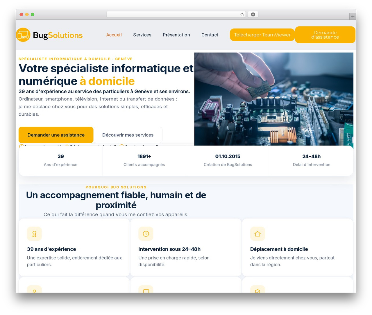 Theme WordPress Hello Elementor - bugsolutions.ch