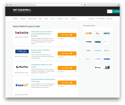 Theme WordPress WP Coupon - coupons4save.com