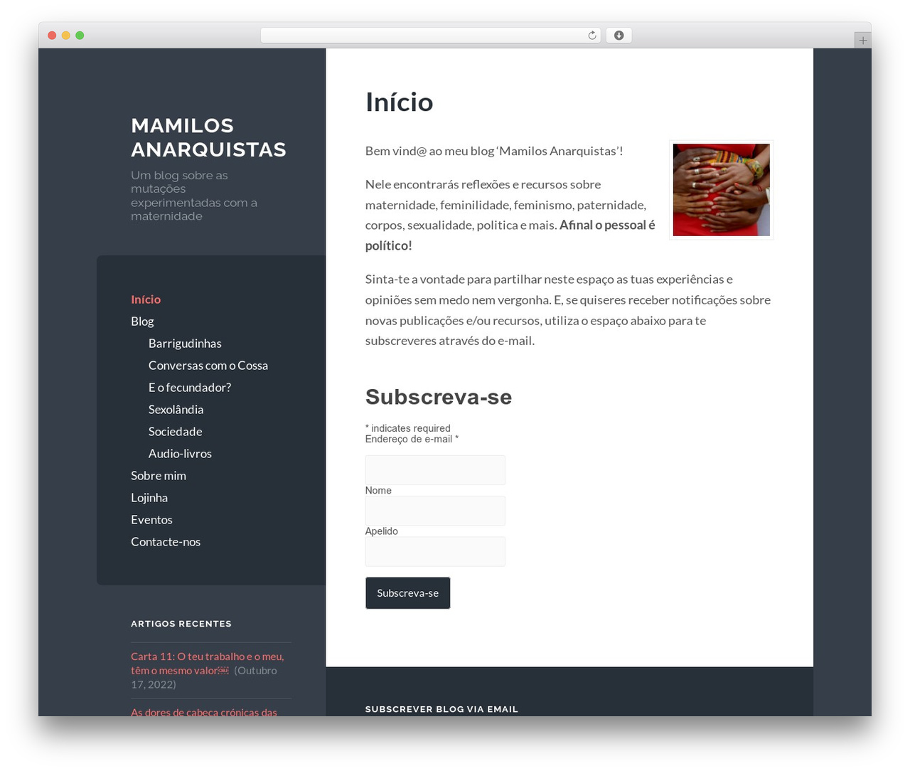 Wilson - WordPress.com WordPress theme - mamilosanarquistas.com