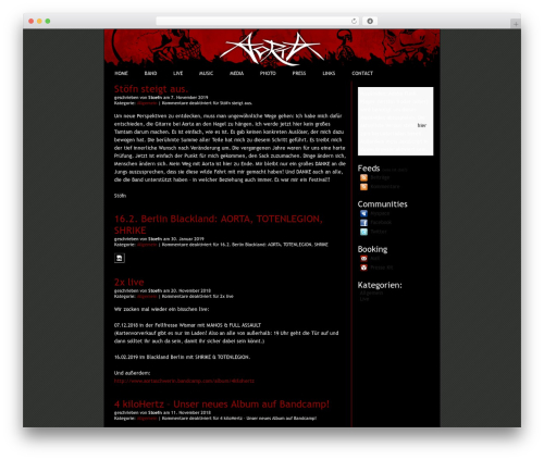 Gigs Calendar (gigs-calendar) free WordPress plugin - aorta-online.de Gigs Calendar (gigs-calendar) free WordPress plugin - aorta-online.de