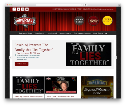 The events calendar templates and shortcode WordPress plugin - imperialtheatre.com
