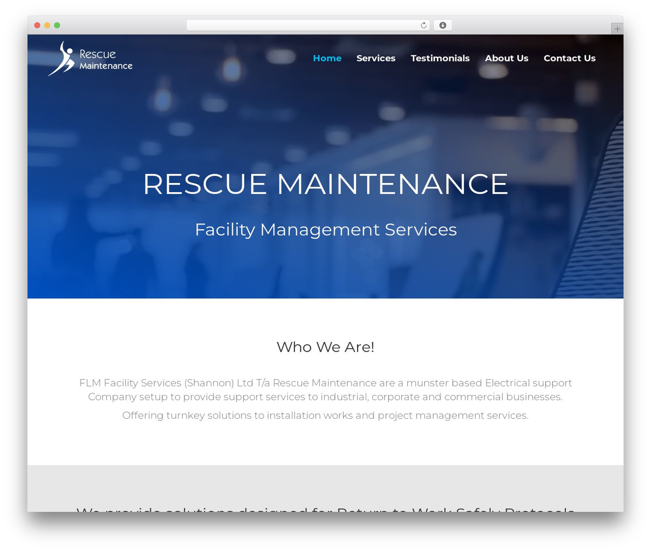 WordPress theme Rescue Maintenance Child - rescuemaintenance.com
