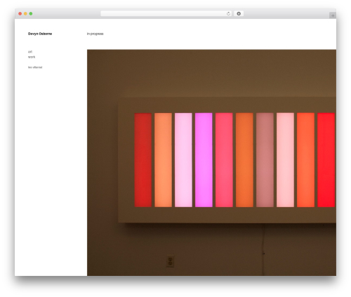 WordPress theme COLr - devynosborne.com