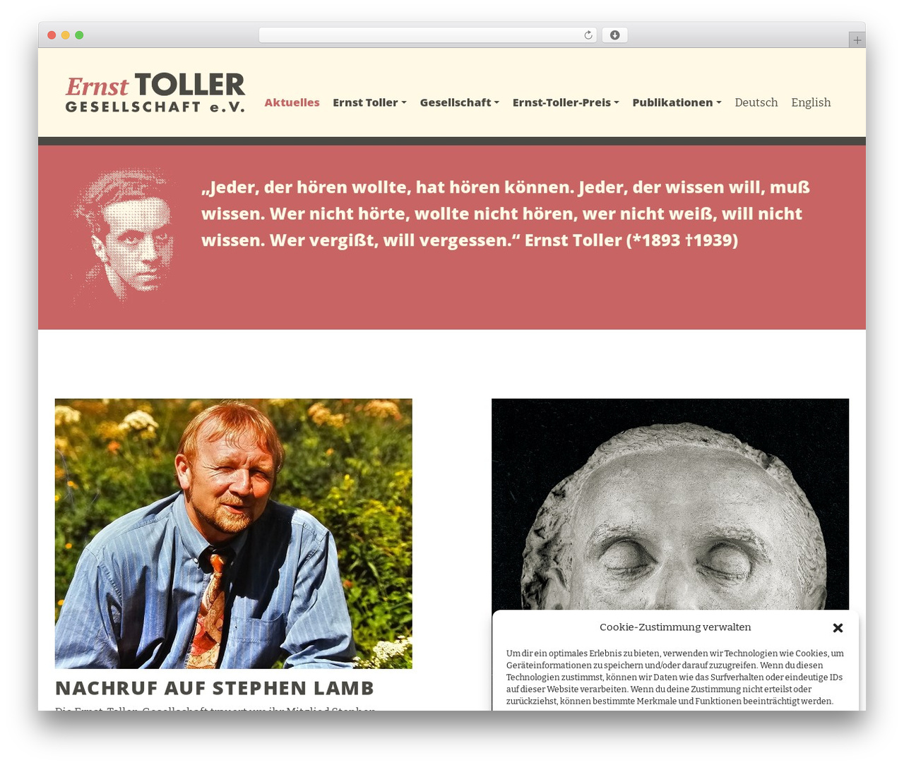 WP Bootstrap 4 WordPress theme - ernst-toller.de WP Bootstrap 4 WordPress theme - ernst-toller.de