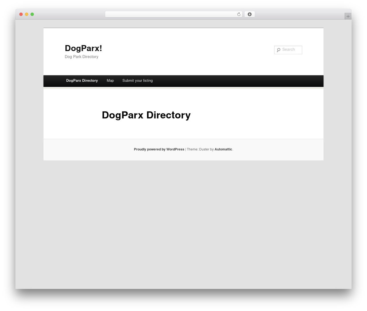 Duster WordPress theme - dogparx.com Duster WordPress theme - dogparx.com