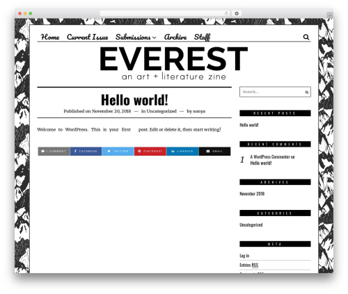 Fox WordPress theme - everest-magazine.com