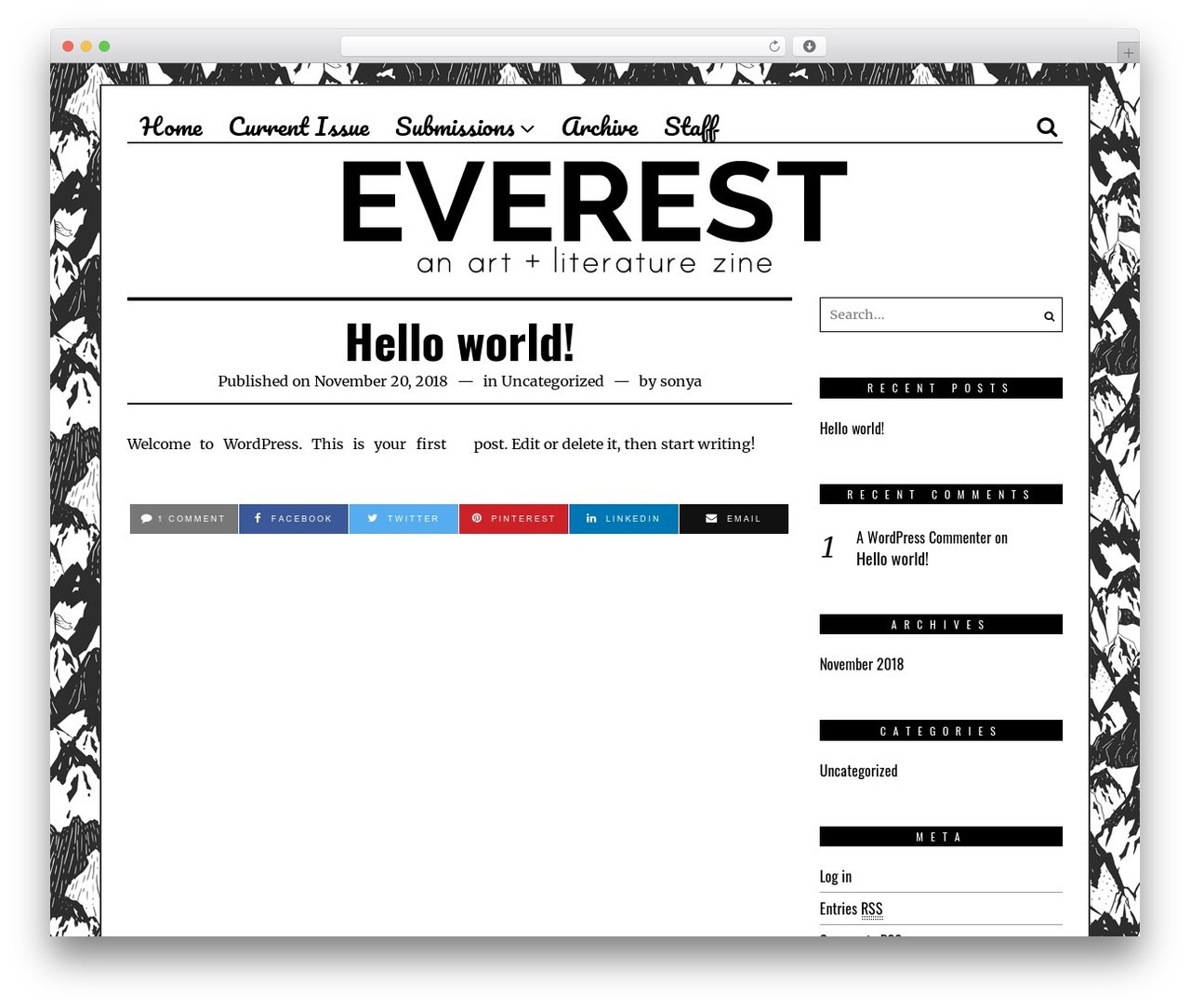 Fox WordPress theme - everest-magazine.com