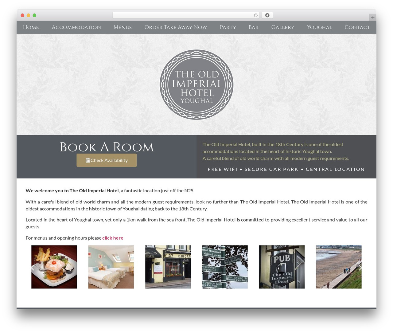 Hello Elementor WordPress restaurant theme - theoldimperialhotel.com