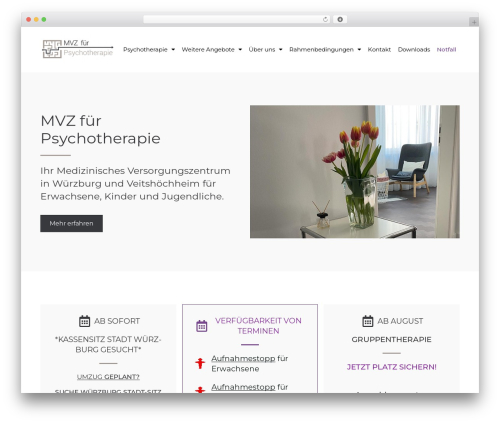 Hello Elementor WordPress theme - psychotherapiezentrum-wuerzburg.de