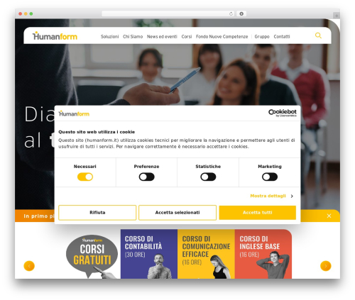 Humangest WordPress theme - humanform.it