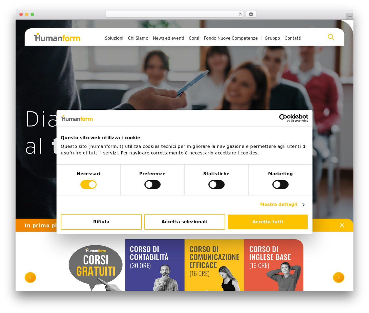 Humangest WordPress theme - humanform.it Humangest WordPress theme - humanform.it