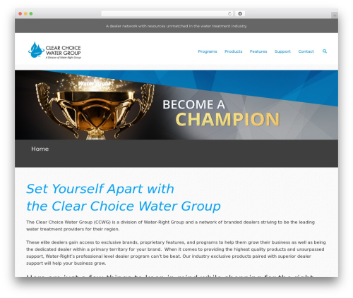 Mighty WordPress theme - clearchoicewatergroup.com