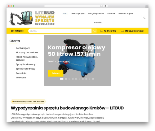 sklep WordPress theme - wypozyczalnia.litbud.pl