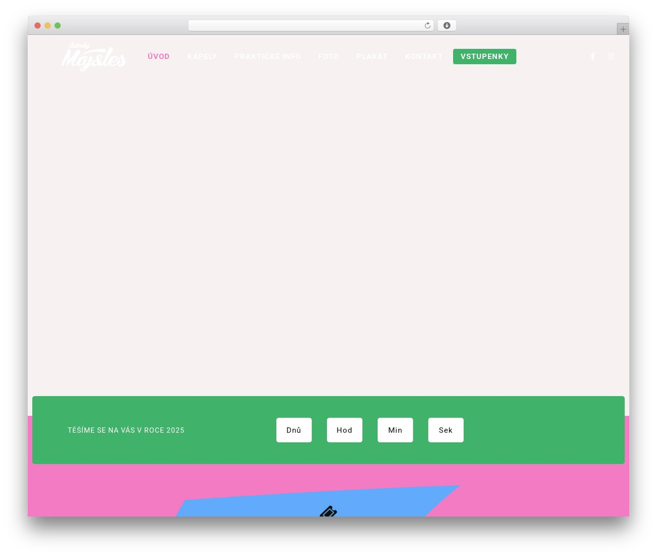 Slide WordPress theme - usteckymajales.cz