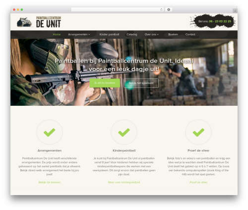 Custom gallery WordPress plugin - paintballcentrumdeunit.nl