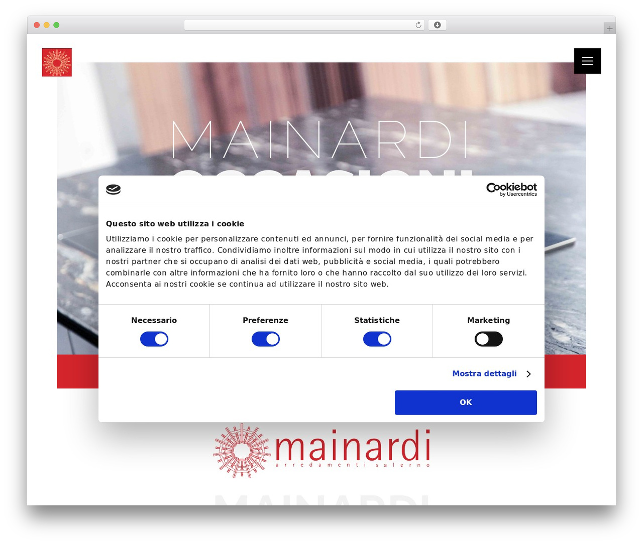 The7 WordPress theme - mainardiarredamenti.com