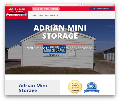 Theme WordPress Divi - adrianministorage.com