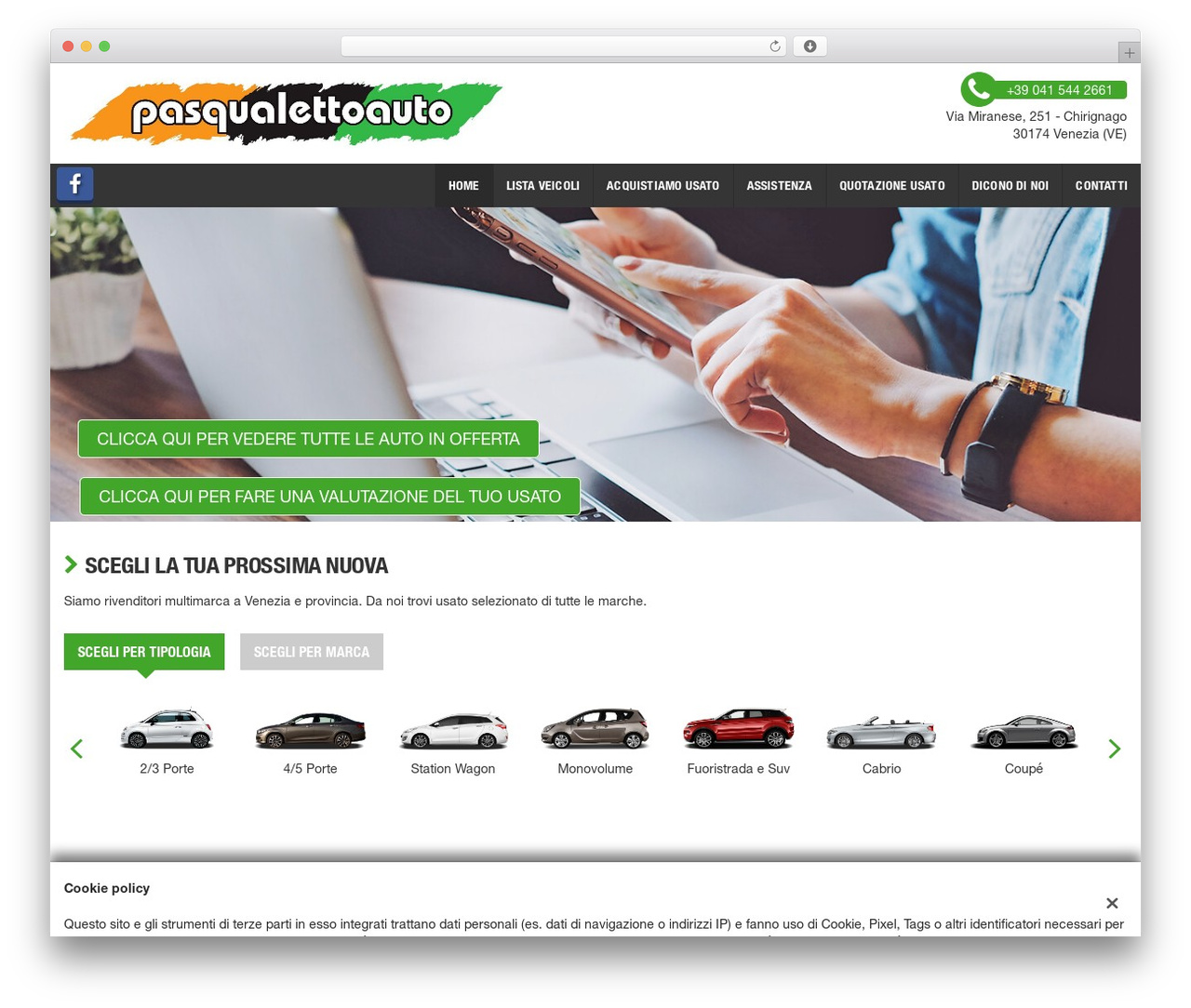 Theme WordPress GestionaleAuto.com - pasqualettoauto.com
