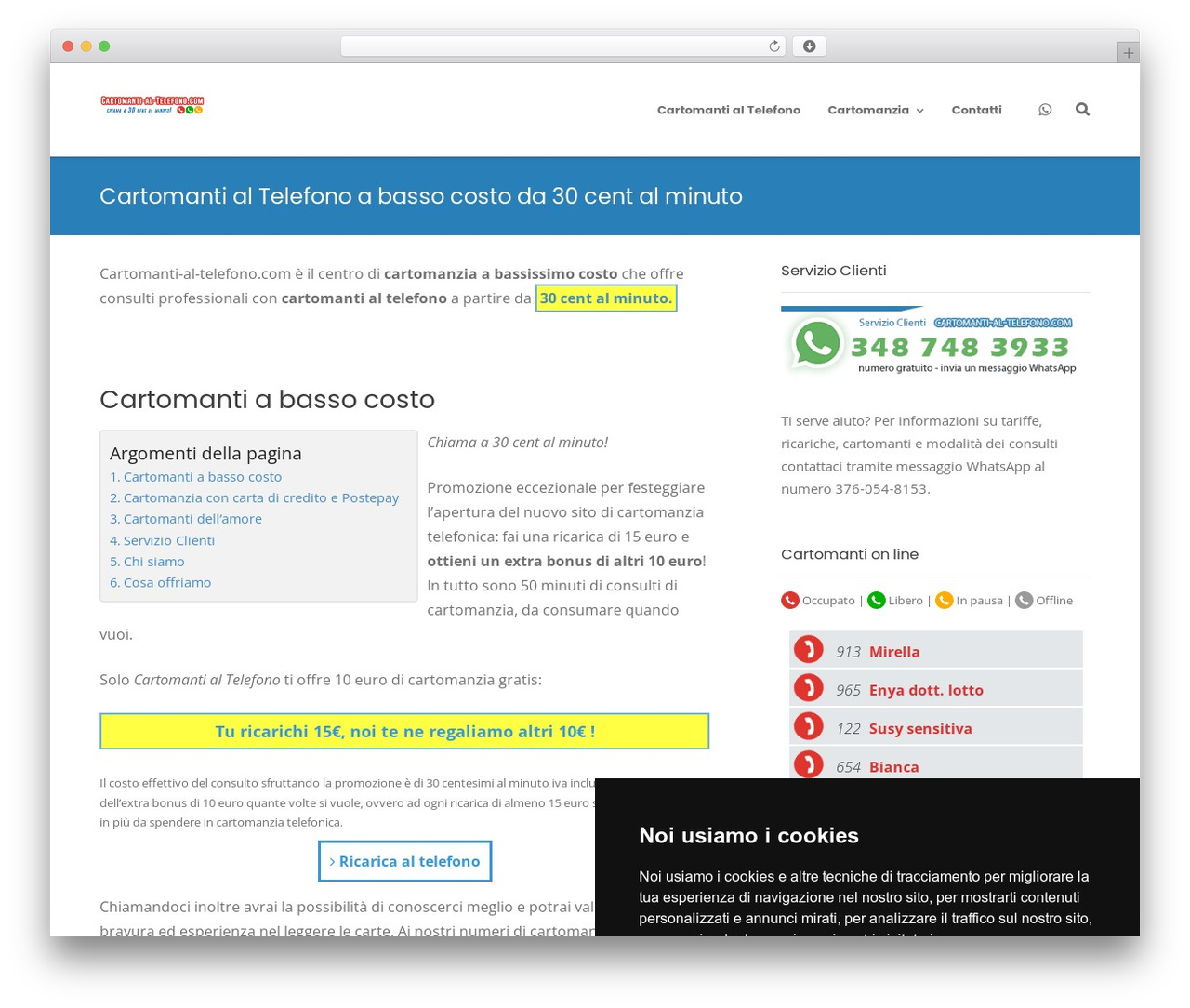 Theme WordPress Smart - cartomanti-al-telefono.com Theme WordPress Smart - cartomanti-al-telefono.com
