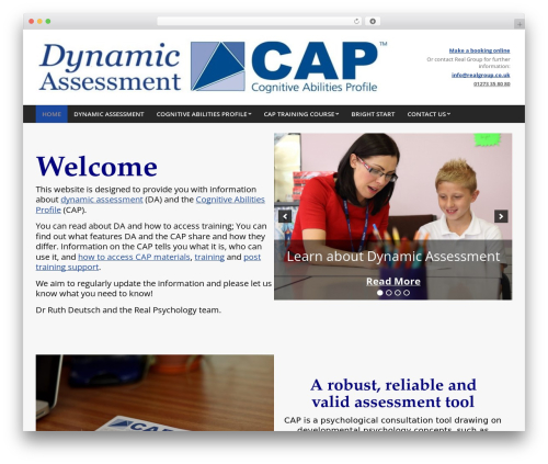 Unos WordPress page theme - dynamicassessment.co.uk