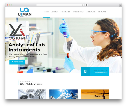 Usman WordPress theme - usmanassociates.com
