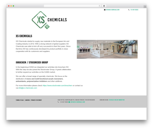 WordPress theme Canvas - xs-chemicals.com