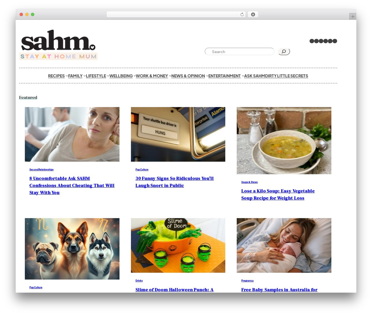WordPress theme Craftfully - stayathomemum.com.au