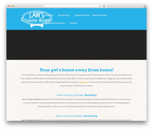 WordPress theme Divi - lawscountrykennel.com